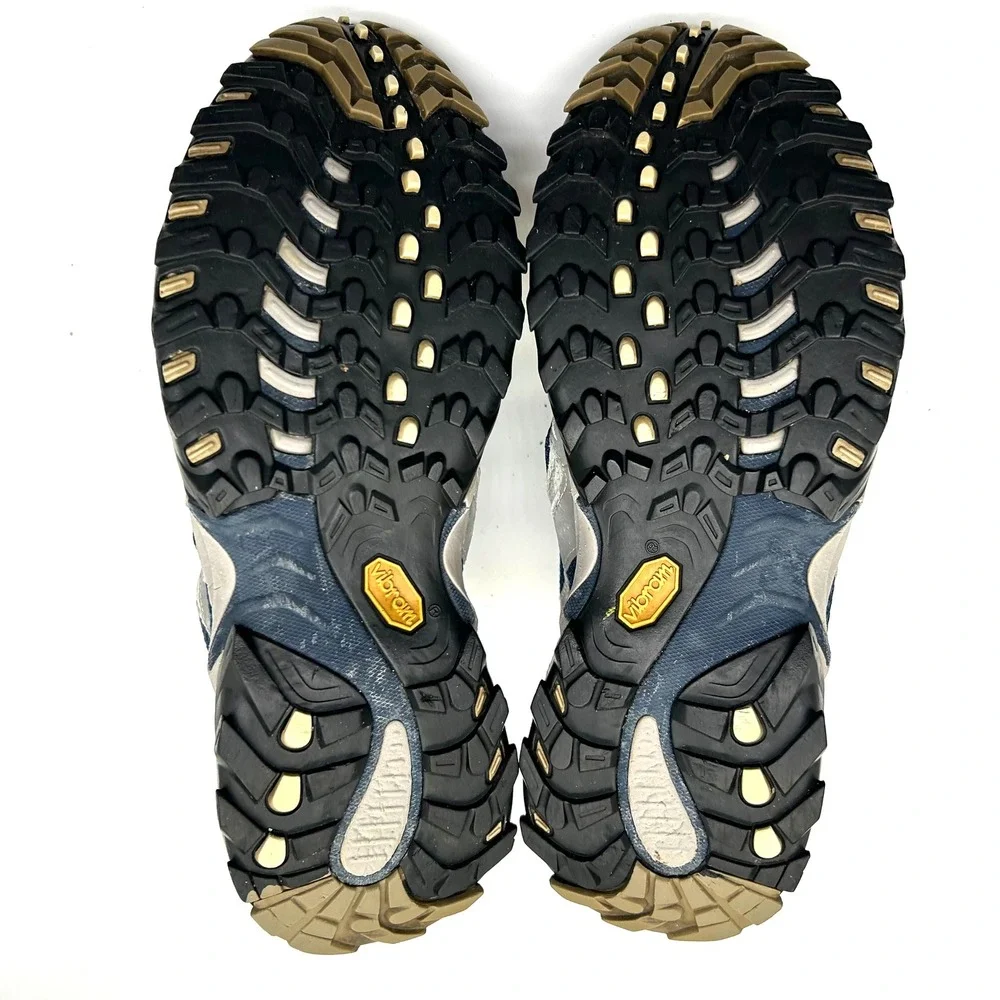 The North Face Hiking Boots Mens 11.5 Grey Navy Gore-Tex Vibram Trail Shoes